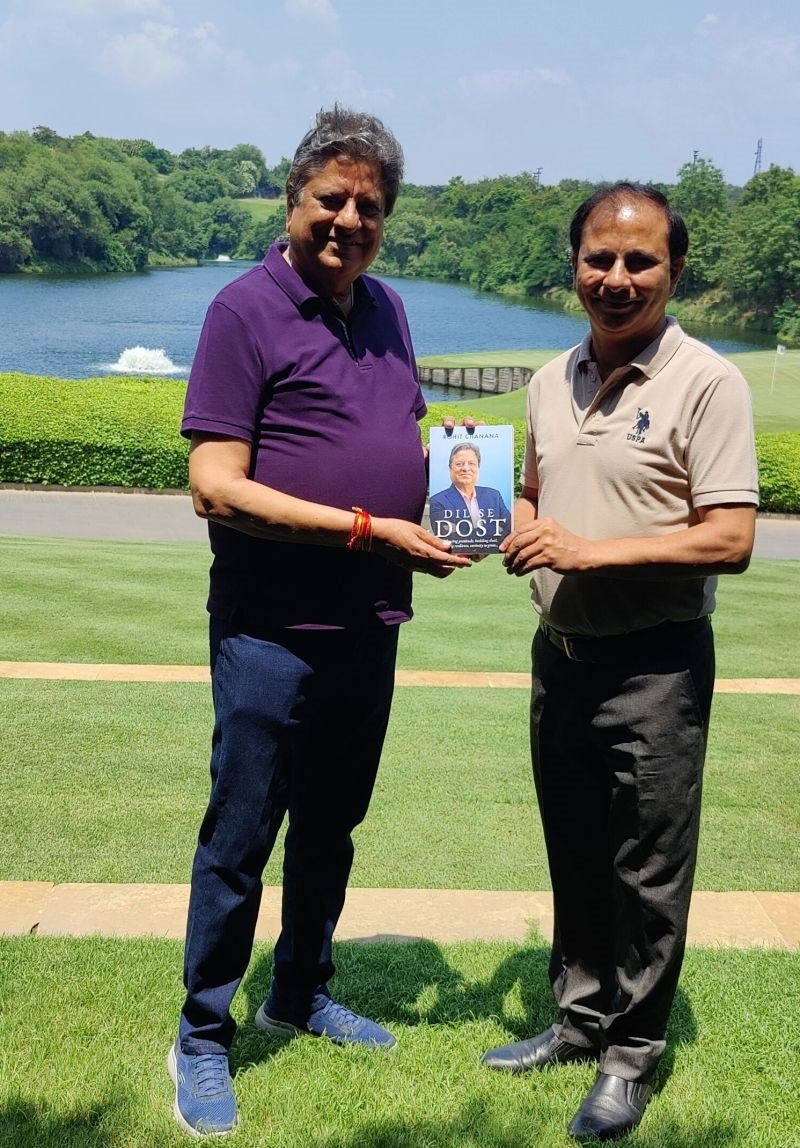 Rohit Chanana with Rakesh Sidana at Golf Course, Gurgaon