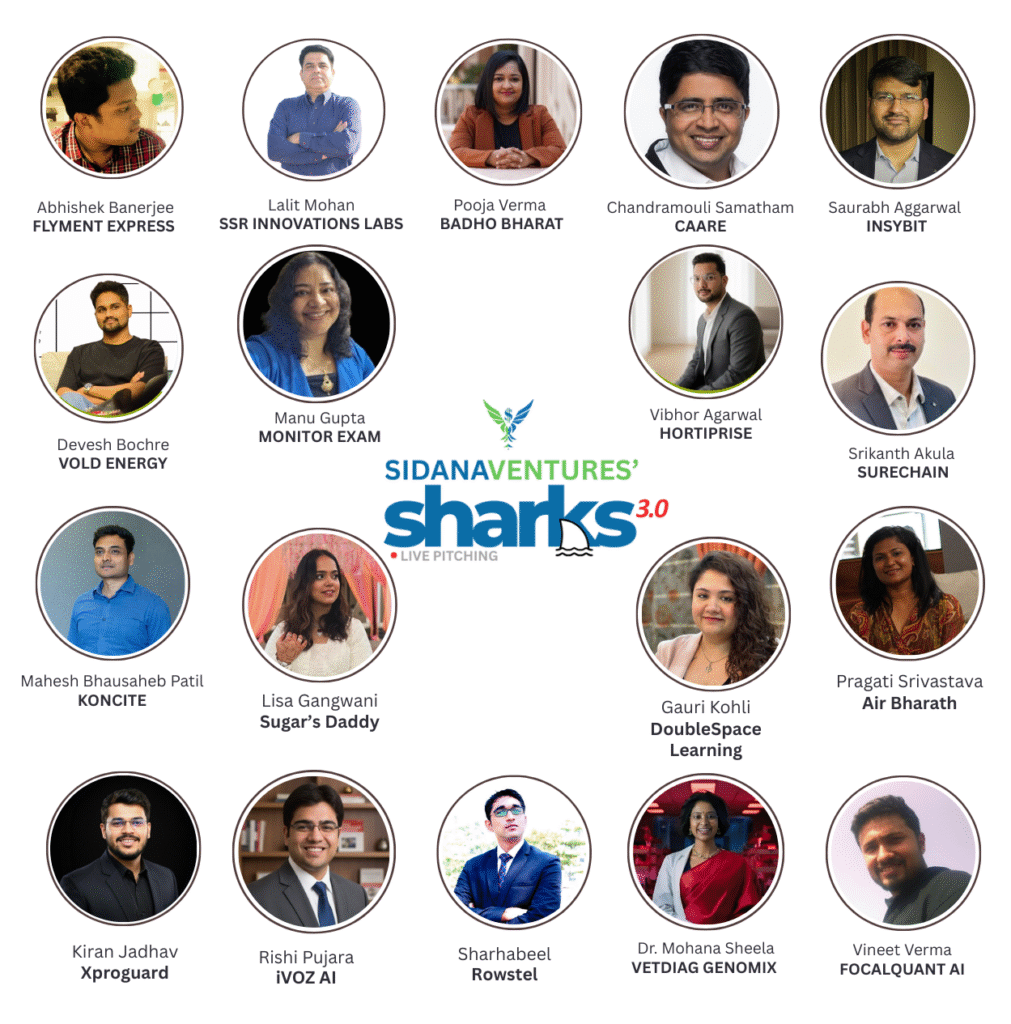 SV SHARKS 3.0 - Get Funding Fast, an event for startup pitching by Sidana Ventures.